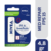 Bálsamo Labial Nivea Med Repair Fps 15 4,8gr