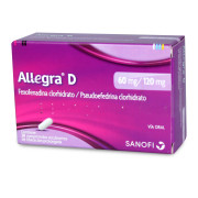 Allegra-D Fexofenadina 120 mg 20 Comprimidos
