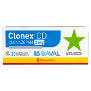 Clonex CD Clonazepam 2 mg 30 Comprimidos Dispersables - SAVAL - Precio desde $14.912