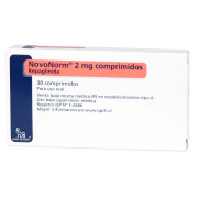 Novonorm Repaglinida 2 mg 30 Comprimidos