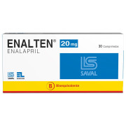 Enalten Enalapril 20 mg 30 Comprimidos