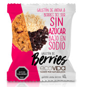 Galletón De Avena Y Berries Sin Azúcar 40 gr
