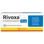 Rivoxa Rivaroxabán 15 mg 30 Comprimidos Recubiertos
