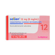 Saizen Somatropina Humana Recombinante 12 mg Solucion Inyectable 1 Cartucho Pre Llenado