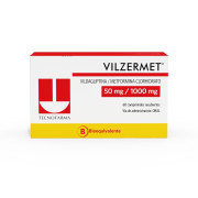 Vilzermet (50 / 1000 mg) 60 Comprimidos Recubiertos