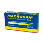 Macrosan Nitrofurantoina 50 mg 30 Capsulas