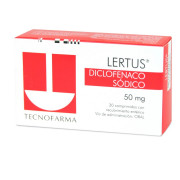Lertus Diclofenaco Sodico 50 mg 30 Comprimidos