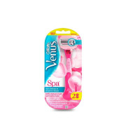 Venus Spa Máquina Para Afeitar Recargable 1 Unidad + Cartuchos Para Afeitar 2 Unidades 1 K