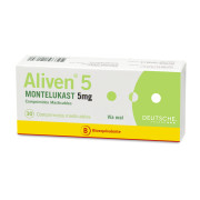 Aliven 5 Montelukast 5 mg 30 Comprimidos masticables