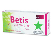 Betis Clotiazepam 5 mg 30 Comprimidos Recubierto