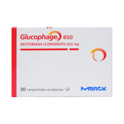 Glucophage Metformina 850 mg 30 Comprimidos