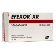 Efexor XR  Venlafaxina 150 mg 30 Cápsulas