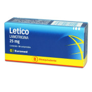 Letico Lamotrigina 25 mg 30 Comprimidos