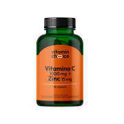 Vitamina C 1000 mg + Zinc 60 cápsulas