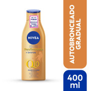 Loción Corporal Q10 Reafirmante + Autobronceante 400 mL
