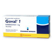 Goval Risperidona 1 mg 30 Comprimidos