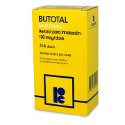 Butotal Salbutamol 100 mcg Inhalador Bucal 250 Dosis