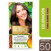 Naturals Coloración En Crema Tono Sobre Tono 5.0 Castaño Claro
