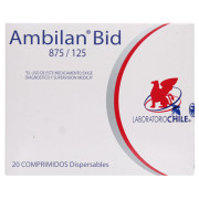Ambilan Bid Amoxicilina / Ácido Clavulánico 875/125 20 Comprimidos Dispersables