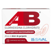 AB Clorhexidina 5 mg 12 Comprimidos Masticable Sabor Miel / Limón