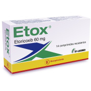 Etox Etoricoxib 60 mg 14 Comprimidos Recubiertos