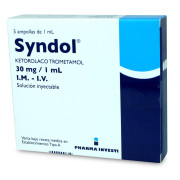 Syndol Ketorolaco 30mg Inyectable 5 Ampollas