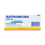 Azitromicina 500 mg 3 Comprimidos Recubiertos
