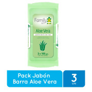 Jabón Barra Aloe Vera 100 grs x3