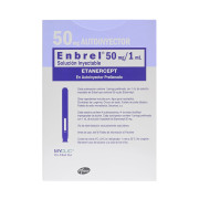 Enbrel Etanercept 50 mg / 1 mL 4 Jeringas Pre Llenadas