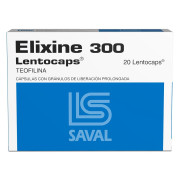 Elixine Lentocap. Teofilina 300 mg 20 Cápsulas