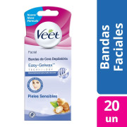 Depilación Bandas Facial Piel Sensible x20