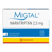 Migtal Naratriptan 2,5 mg 6 Comprimidos