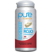 Pure Science Cranberry Arandano Rojo + Vitamina C 60 Cápsulas Blandas