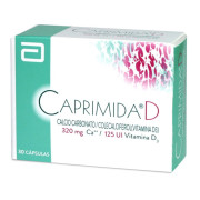 Caprimida D Calcio 320 mg Vitamina D3 125 UI 30 Cápsulas