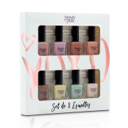 Pack x8 Esmaltes De Uñas Beauty Colores Pasteles
