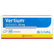 Vertium Difenidol Clorhidrato 25 mg 40 Comprimidos
