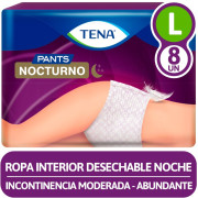 Pants Nocturno Ropa Interior Desechable 8 Pants Talla G
