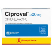 Ciproval Ciprofloxacino 500 mg 10 Comprimidos