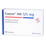 Concor AM Bisoprolol 5 / Amlodipino 5 30 Comprimidos
