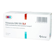 Trinomia Acido Acetilsalicilico 100 mg 28 Cápsulas
