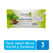 Jabón Barra Karite y Verbena 90 grs x3