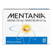 Mentania Panax Ginseng 100 mg 30 Cápsulas Blandas