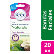 Depilación Bandas Facial Naturals x20