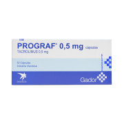 Prograf Tacrolimus 0,5 mg 50 Cápsulas