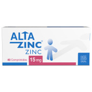 Altazinc Sulfato De Zinc 15 mg 40 Comprimidos
