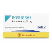 Rosugras Rosuvastatina 10 mg 30 Comprimidos Recubierto