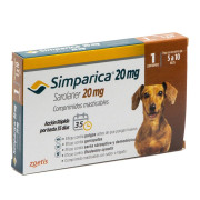 Simparica Saronaler 20 mg (5 a 10 kg) 1 Comprimido Masticable