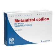 Dipirona Metamizol Sódico 250mg 5 Supositorios