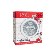 Topper de Glitter Hello Kitty Silver