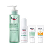 Estuche dermoPURE Cleansing Gel 200ml + Pore Minimizer Serum 30ml + Crema Matificante Mini + Sun Oil Control Mini